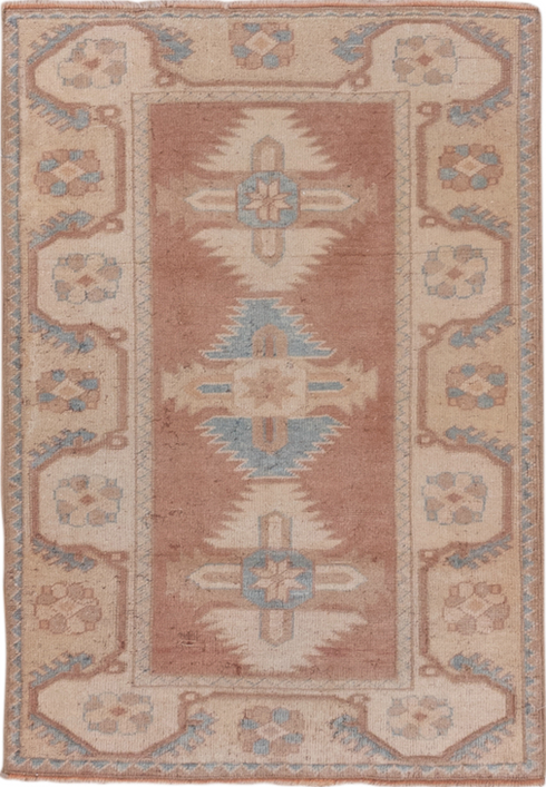Vintage Oushak Area Rug (2' x 3')